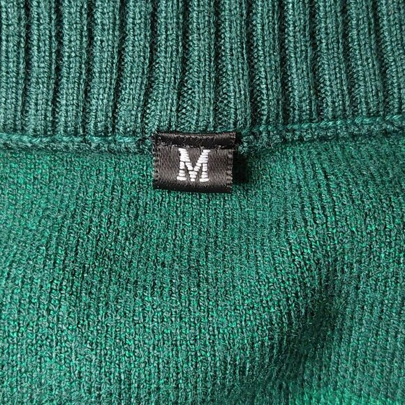 AIYINO Men's Christmas Zip-Up Cardigan Sweater – Size M - Picture 6 of 7